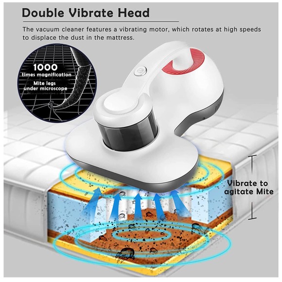 NEW Hersven Mattress Vacuum Cleaner, UV HANDHELD Bed Vacuum Cleaner - Picture 9 of 15